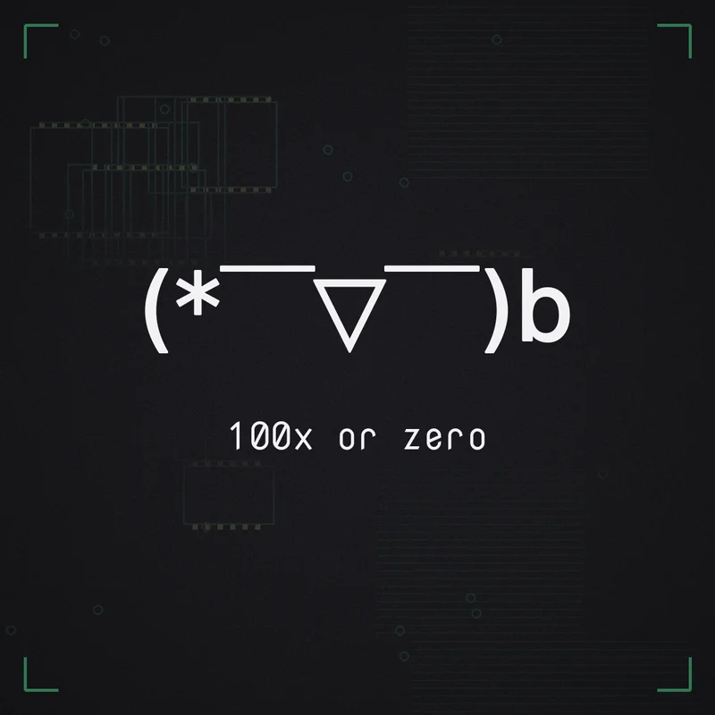 (* ̄▽ ̄)b 100x or zero