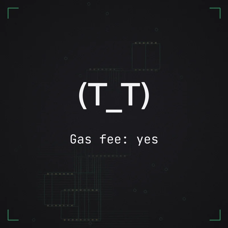 (T_T) Gas fee: yes