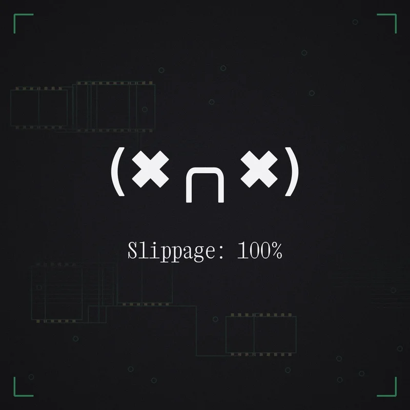 (✖╭╮✖) Slippage: 100%
