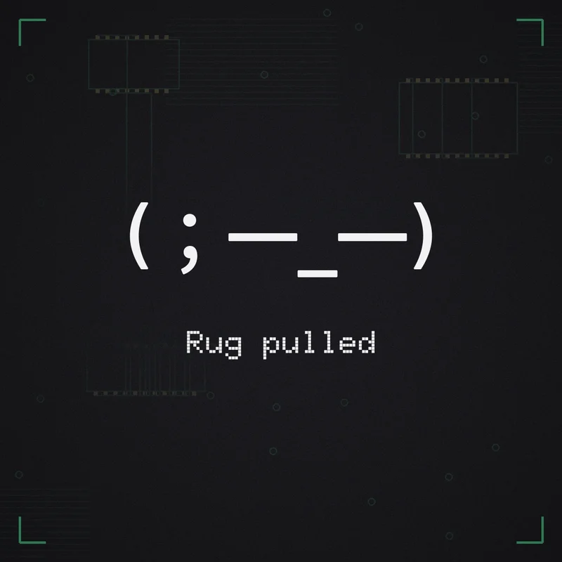 (;一_一) Rug pulled