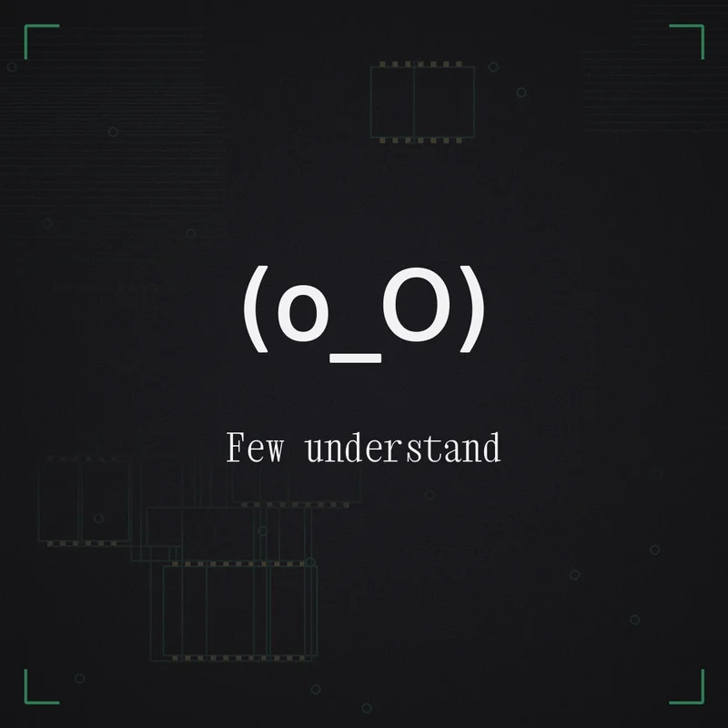 (o_O) Few understand