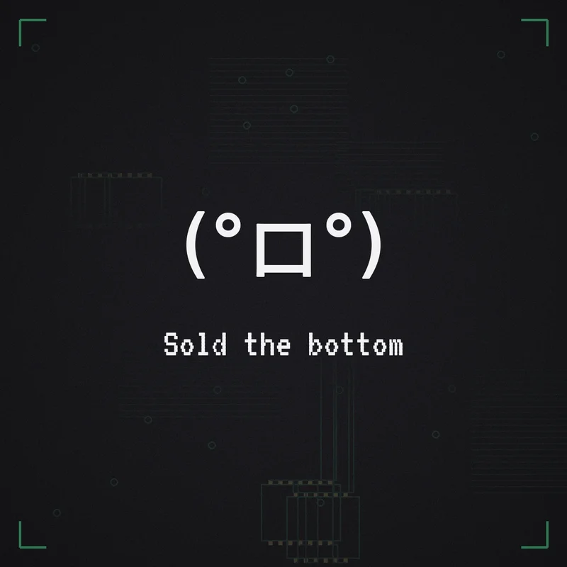 (°ロ°) Sold the bottom