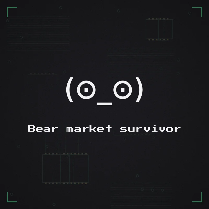 (⊙_⊙) Bear market survivor