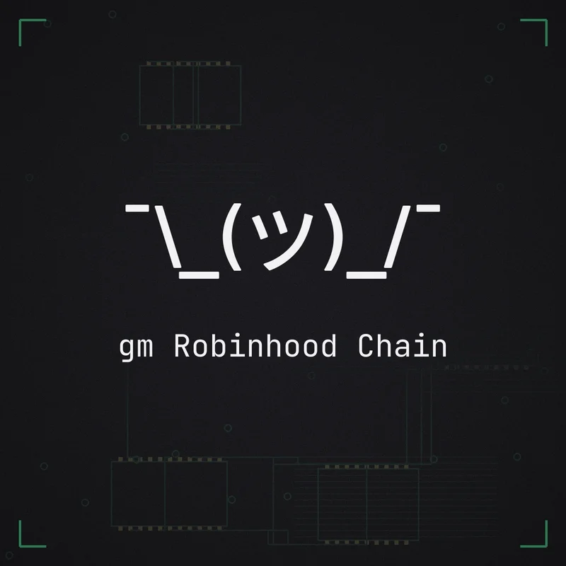 ¯\_(ツ)_/¯ gm Robinhood Chain