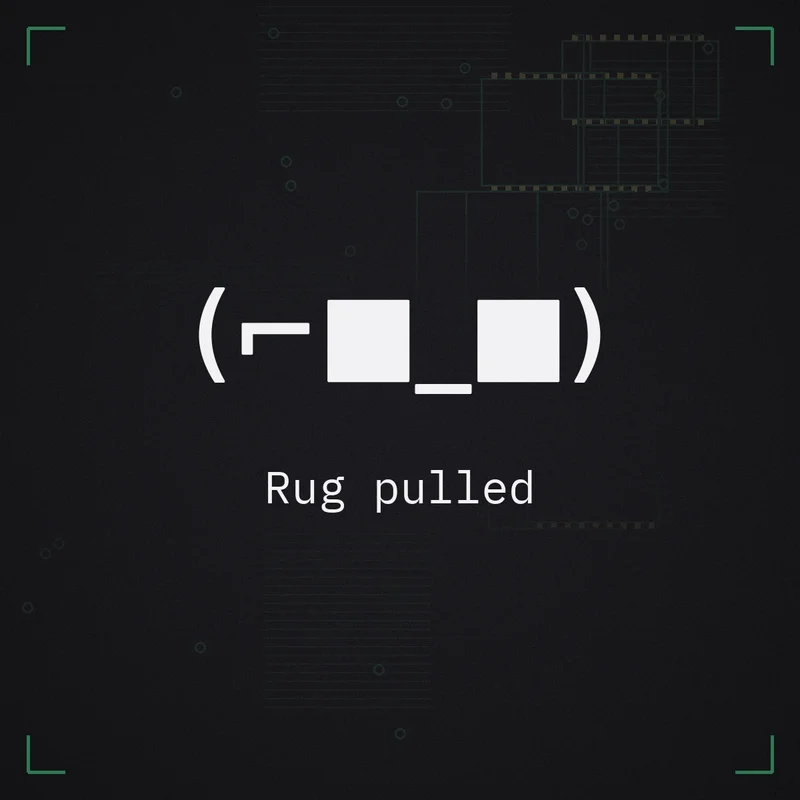 (⌐■_■) Rug pulled