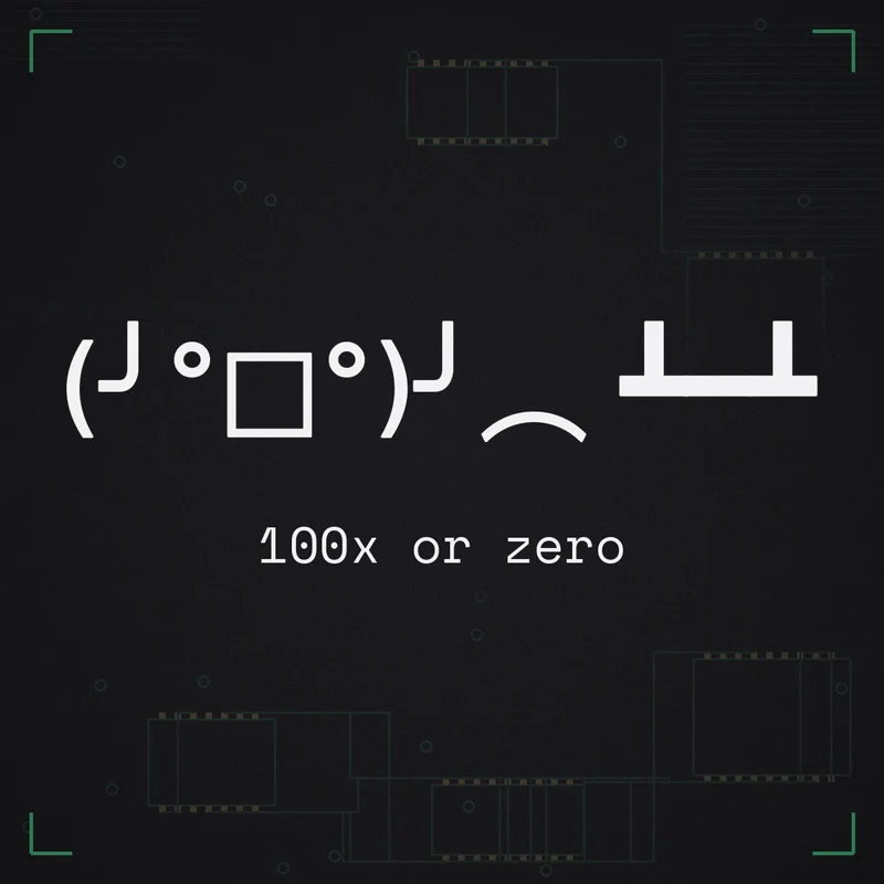 (╯°□°)╯︵ ┻━┻ 100x or zero