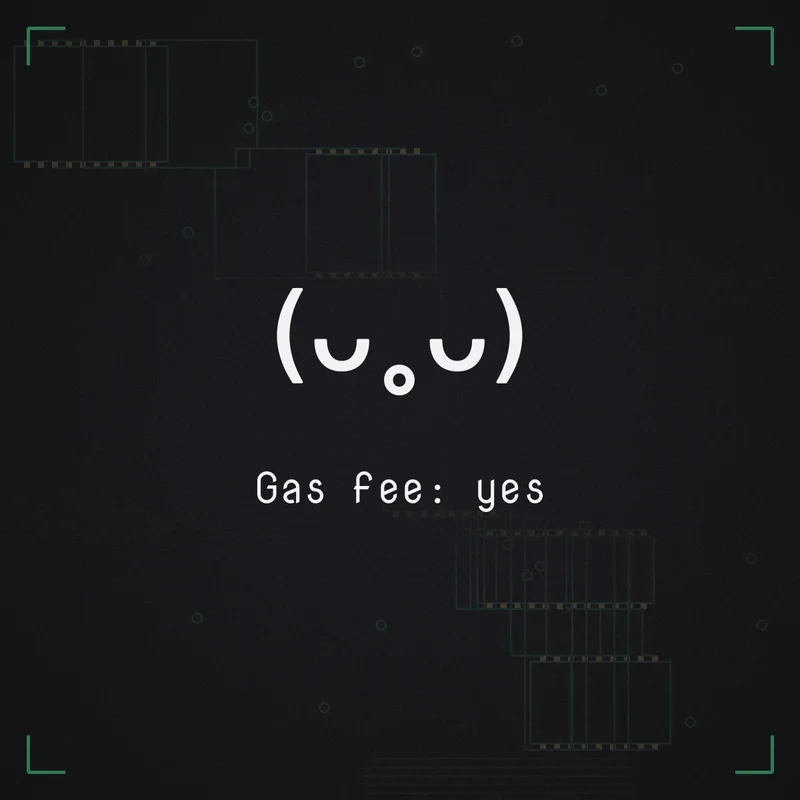 (ᴗ˳ᴗ) Gas fee: yes