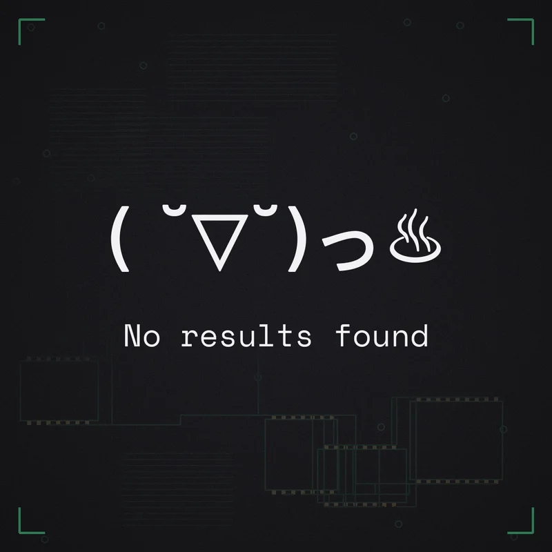 ( ˘▽˘)っ♨ No results found