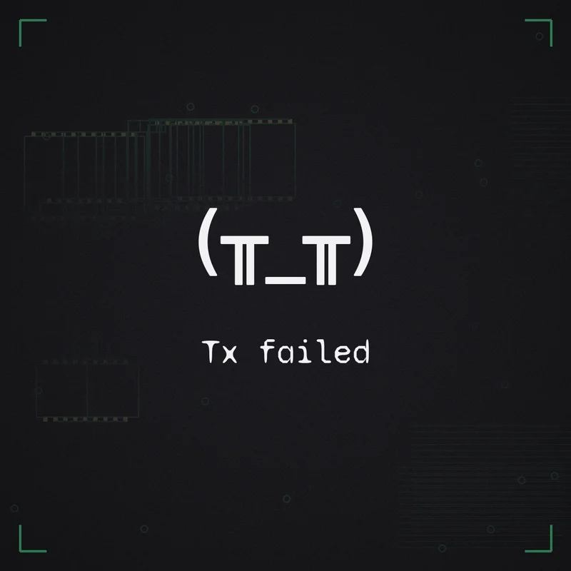 (╥_╥) Tx failed