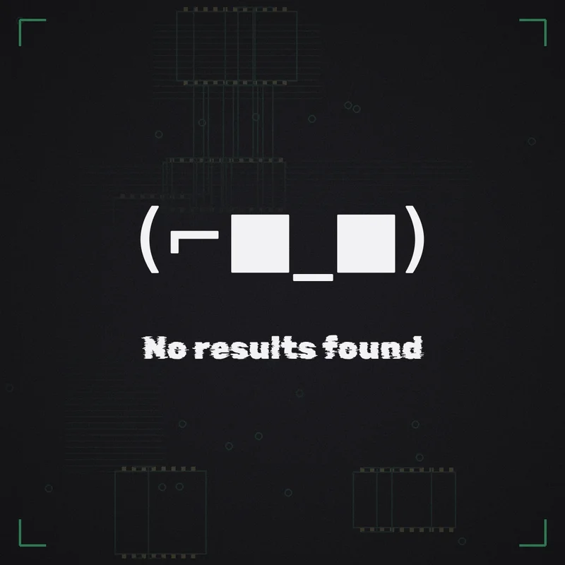 (⌐■_■) No results found