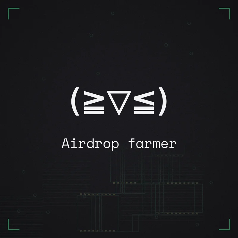 (≧▽≦) Airdrop farmer