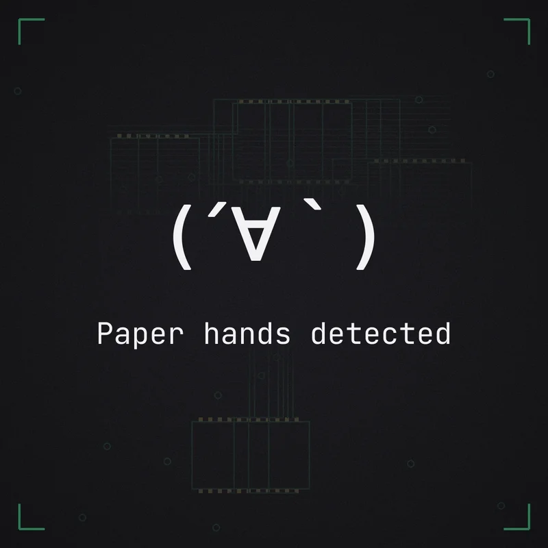 (´∀`) Paper hands detected