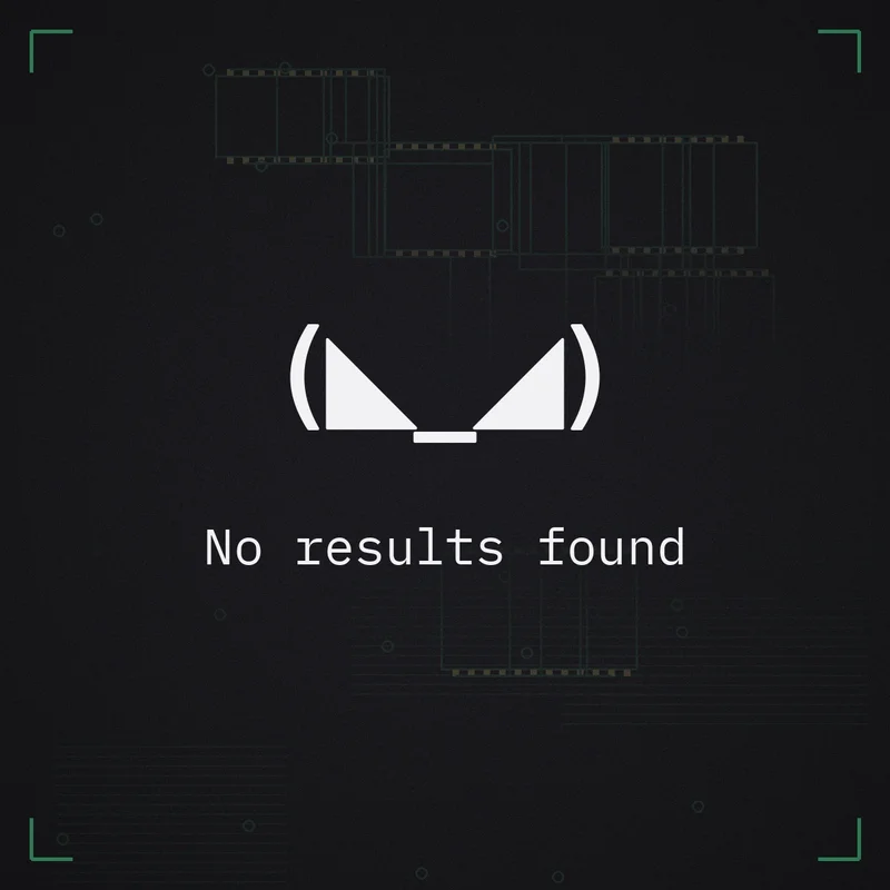 (◣_◢) No results found