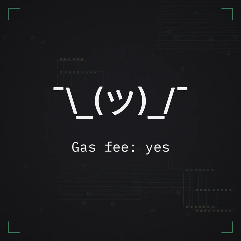 ¯\_(ツ)_/¯ Gas fee: yes