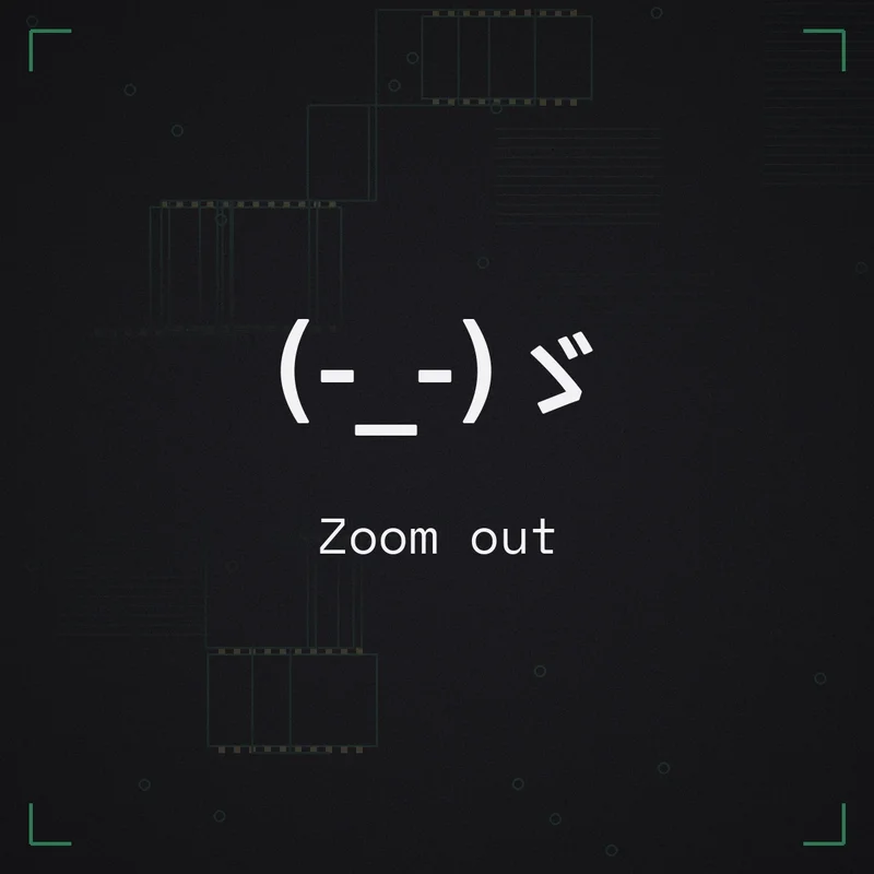 (-_-)ゞ Zoom out