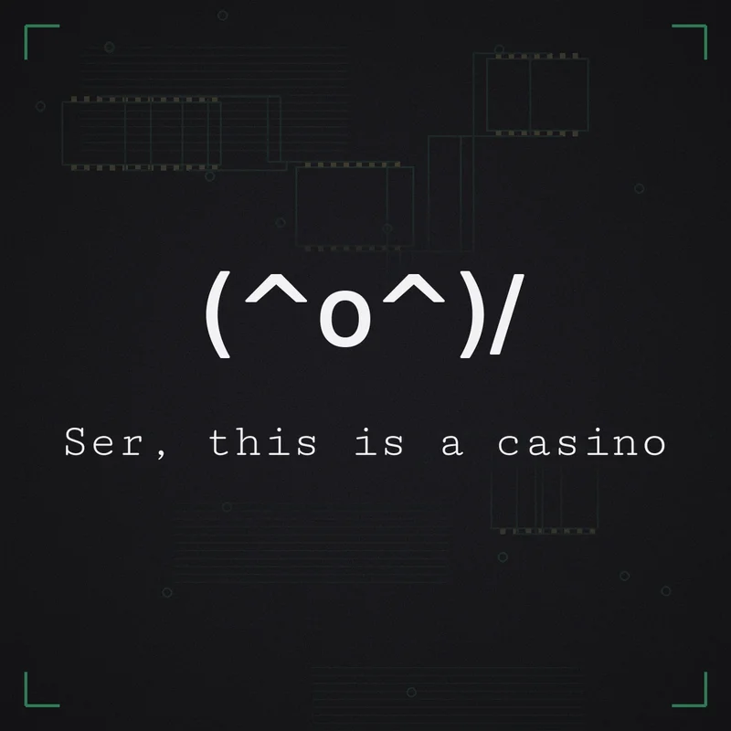 (^o^)/ Ser, this is a casino