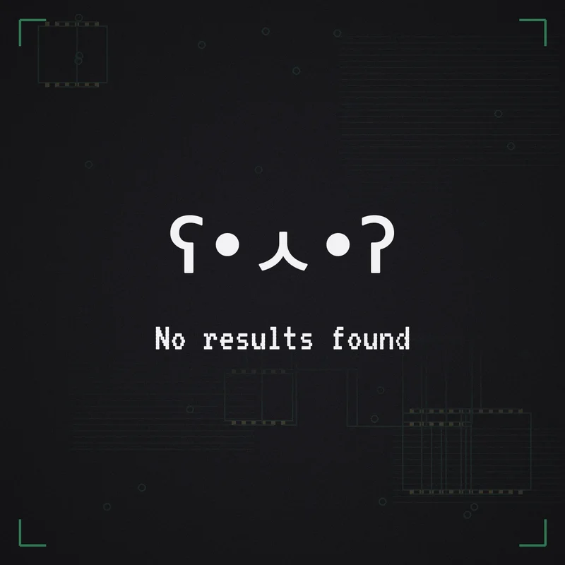 ʕ•ㅅ•ʔ No results found