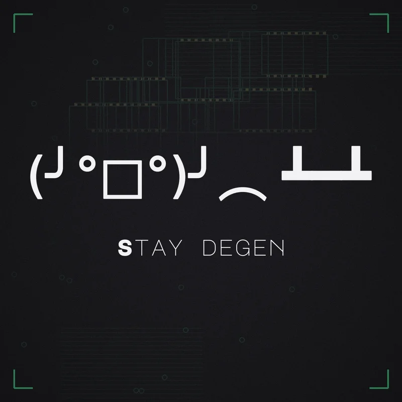 (╯°□°)╯︵ ┻━┻ Stay degen