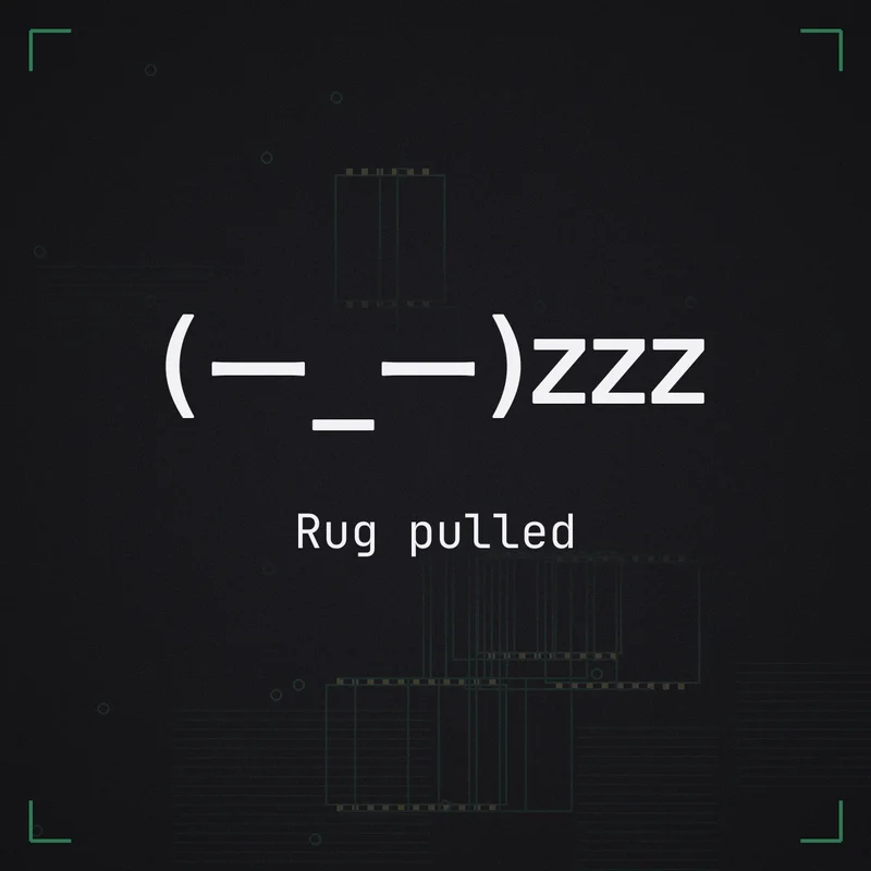 (ー_ー)zzz Rug pulled