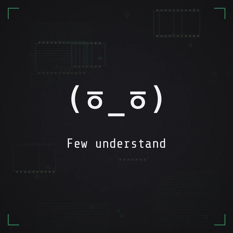 (ㆆ_ㆆ) Few understand