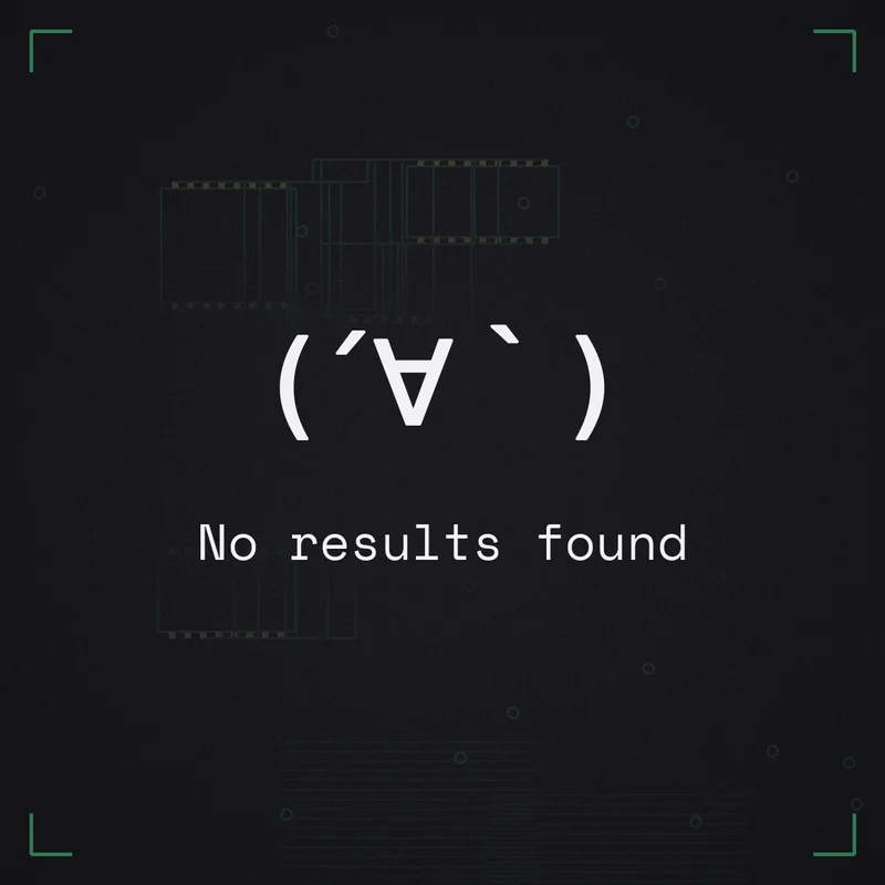 (´∀`) No results found