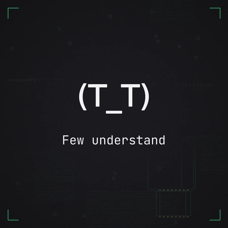(T_T) Few understand