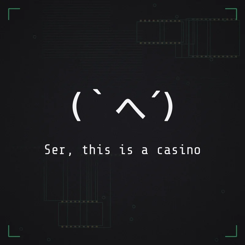 (`へ´) Ser, this is a casino