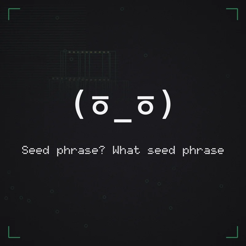 (ㆆ_ㆆ) Seed phrase? What seed phrase