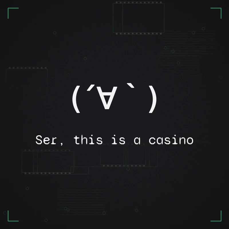 (´∀`) Ser, this is a casino