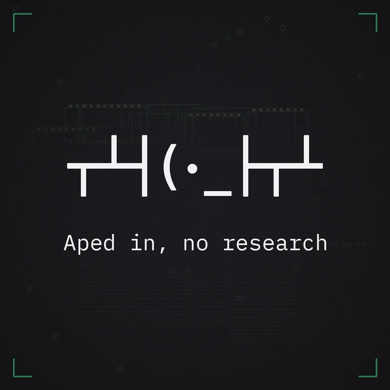 ┬┴┤(・_├┬┴ Aped in, no research