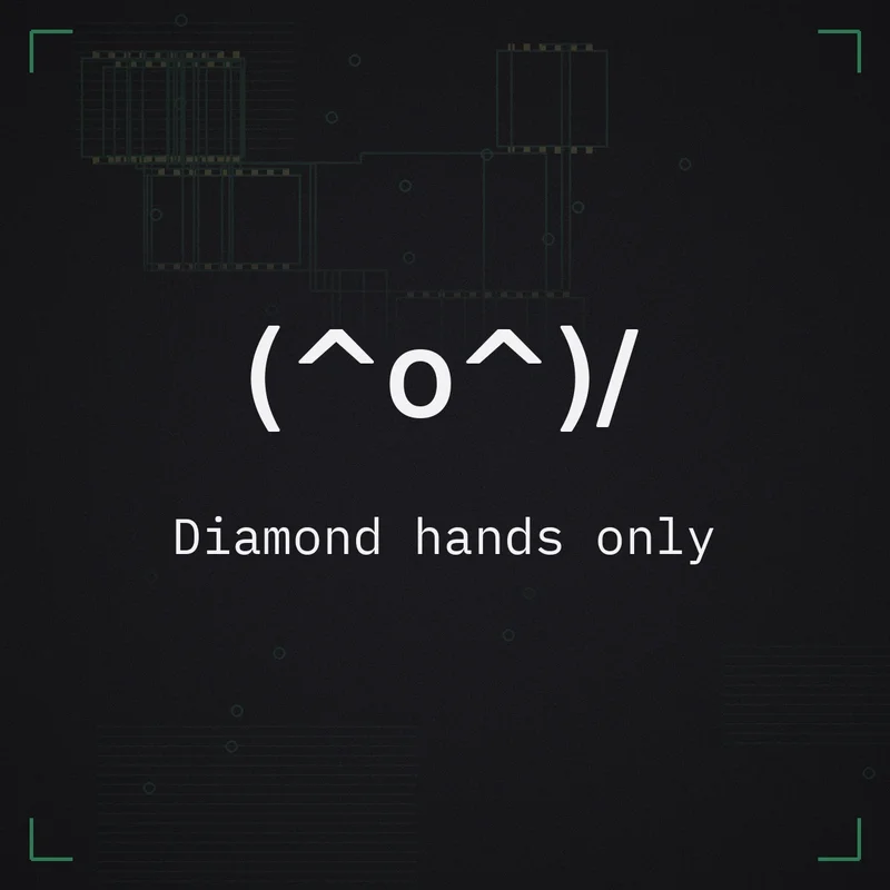 (^o^)/ Diamond hands only