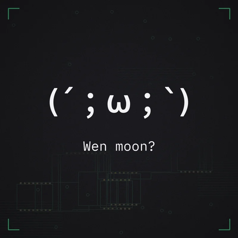 (´;ω;`) Wen moon?