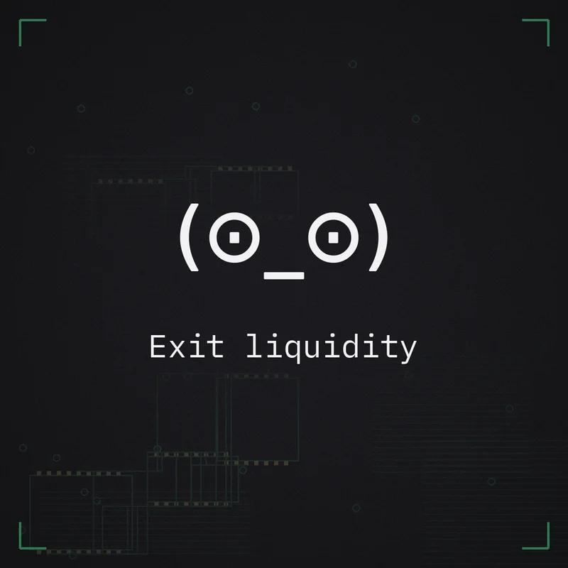 (⊙_⊙) Exit liquidity