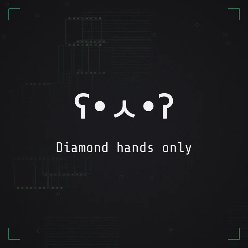 ʕ•ㅅ•ʔ Diamond hands only