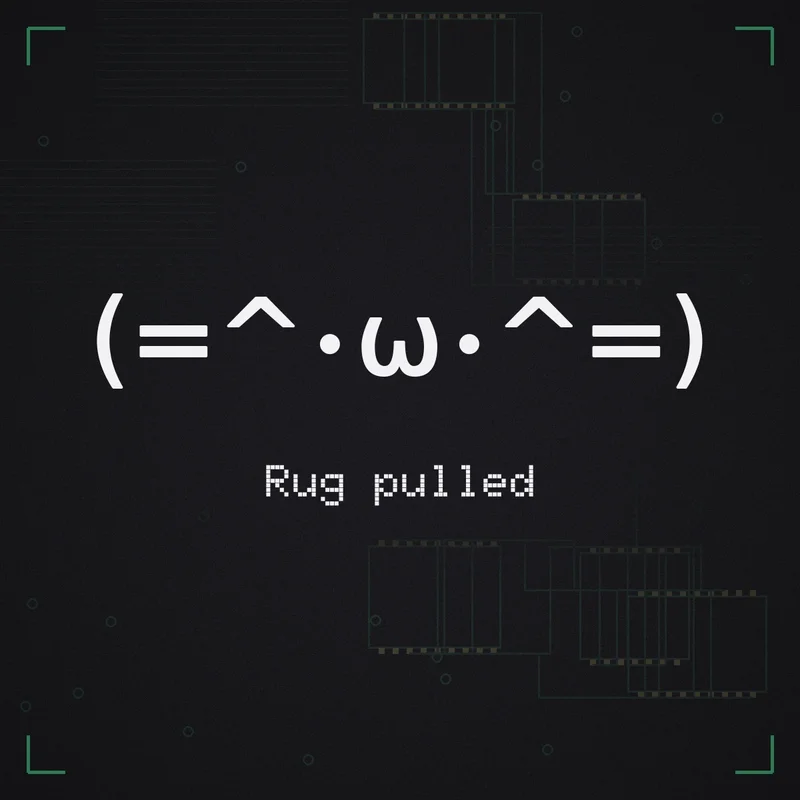 (=^・ω・^=) Rug pulled