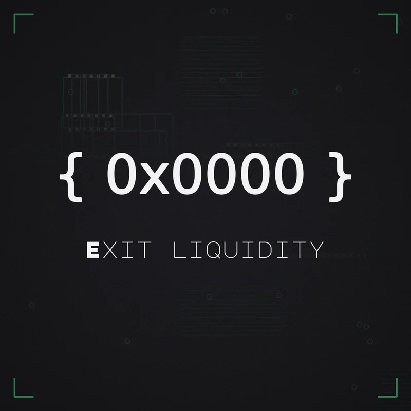 { 0x0000 } Exit liquidity