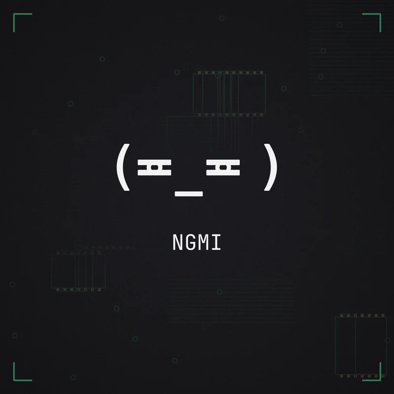 (≖_≖ ) NGMI
