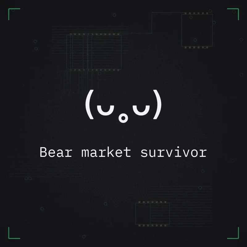 (ᴗ˳ᴗ) Bear market survivor