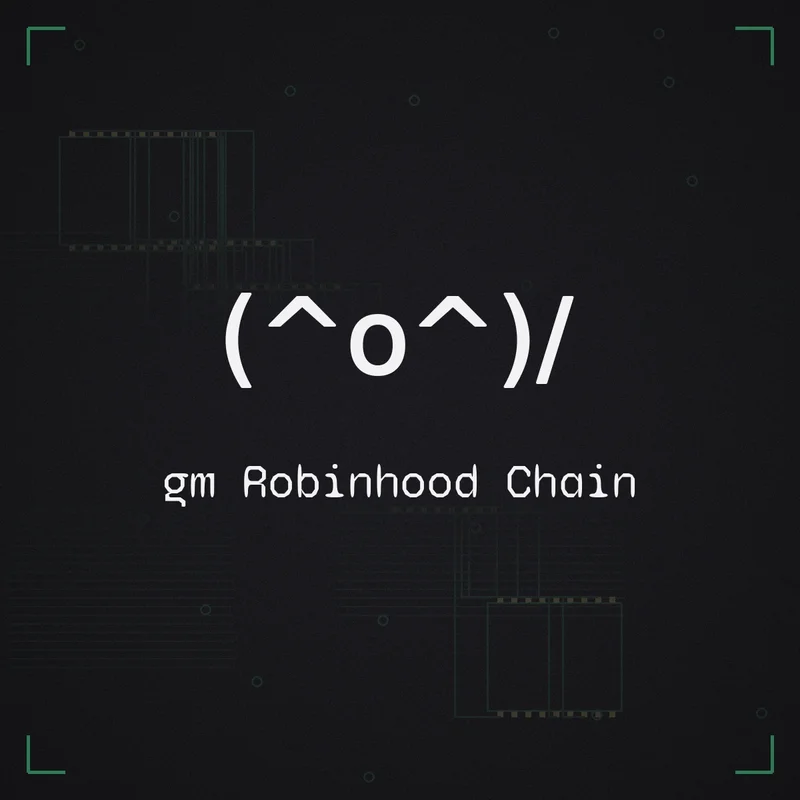 (^o^)/ gm Robinhood Chain