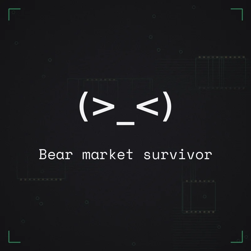 (>_<) Bear market survivor