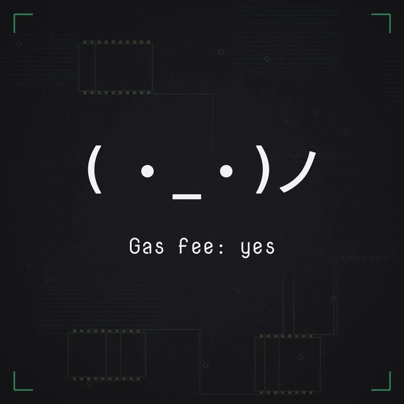 ( ・_・)ノ Gas fee: yes