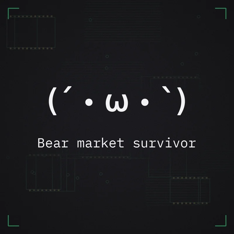 (´・ω・`) Bear market survivor