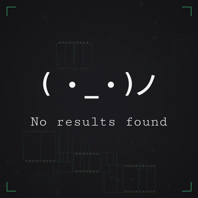 ( ・_・)ノ No results found