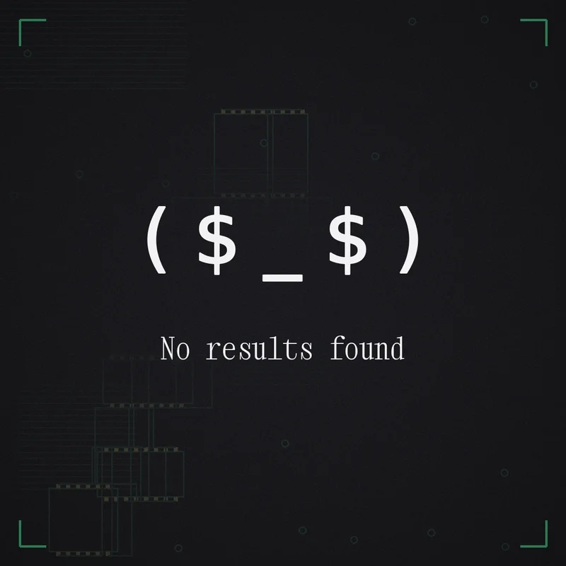 ( $ _ $ ) No results found