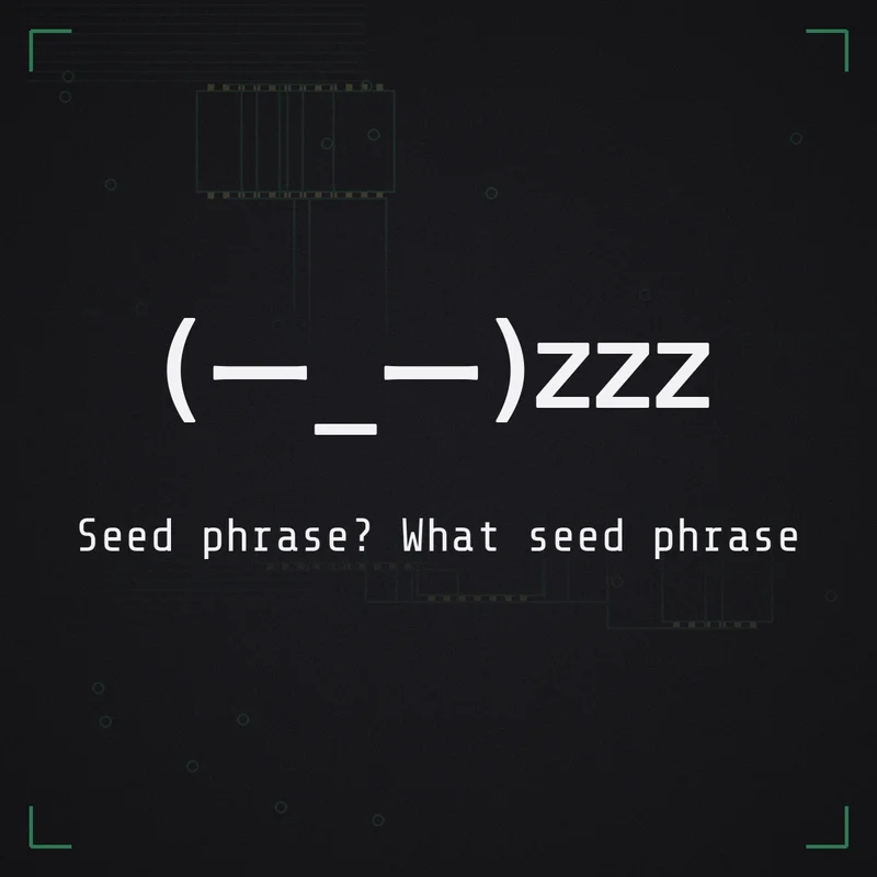 (ー_ー)zzz Seed phrase? What seed phrase