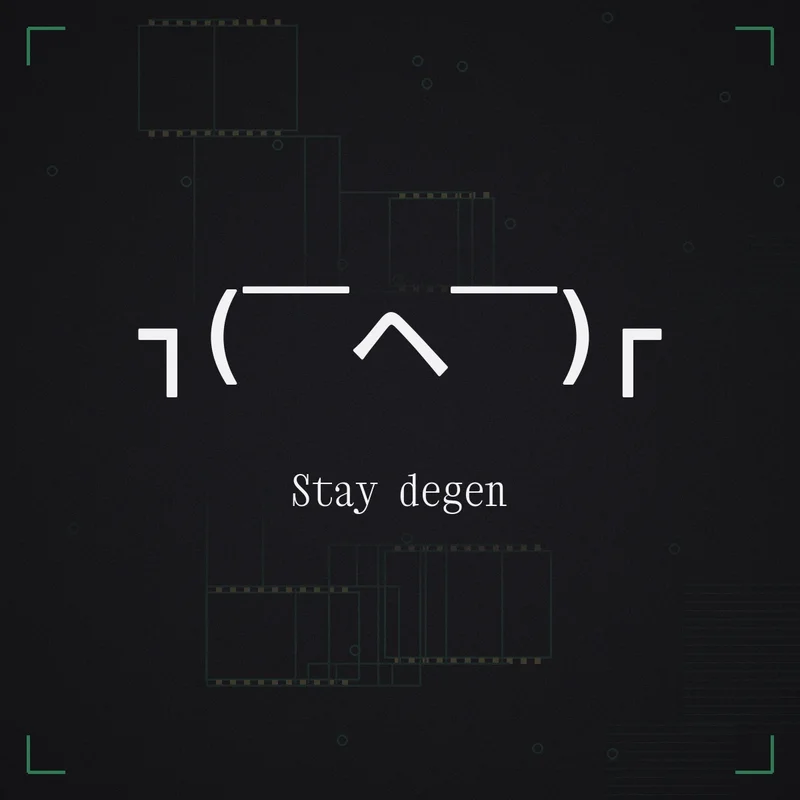 ┐( ̄ヘ ̄)┌ Stay degen