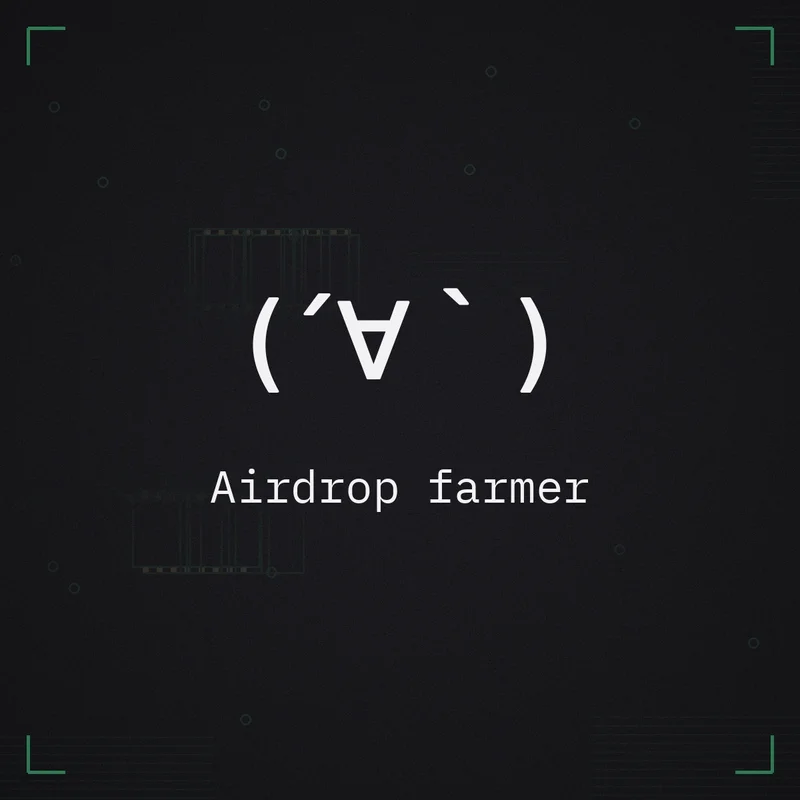 (´∀`) Airdrop farmer