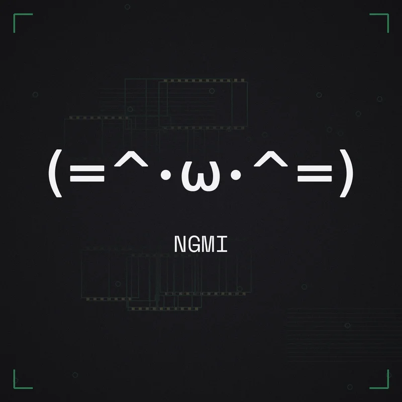 (=^･ω･^=) NGMI