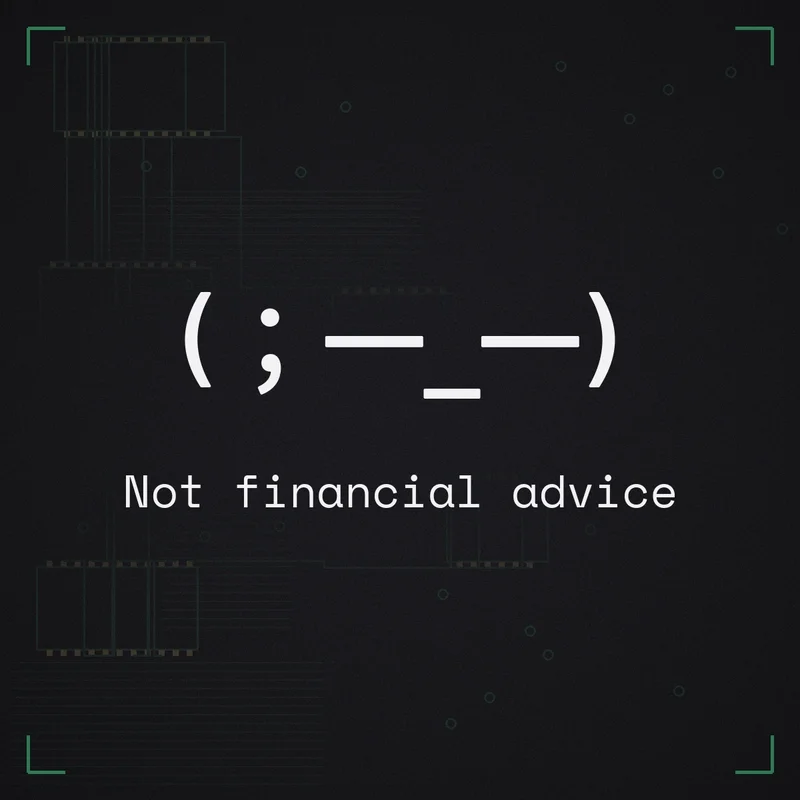 (;一_一) Not financial advice