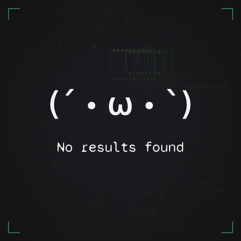 (´・ω・`) No results found